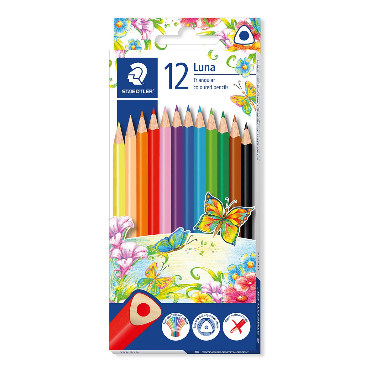 STAEDTLER Luna Colour Pencil Triangular Set 12