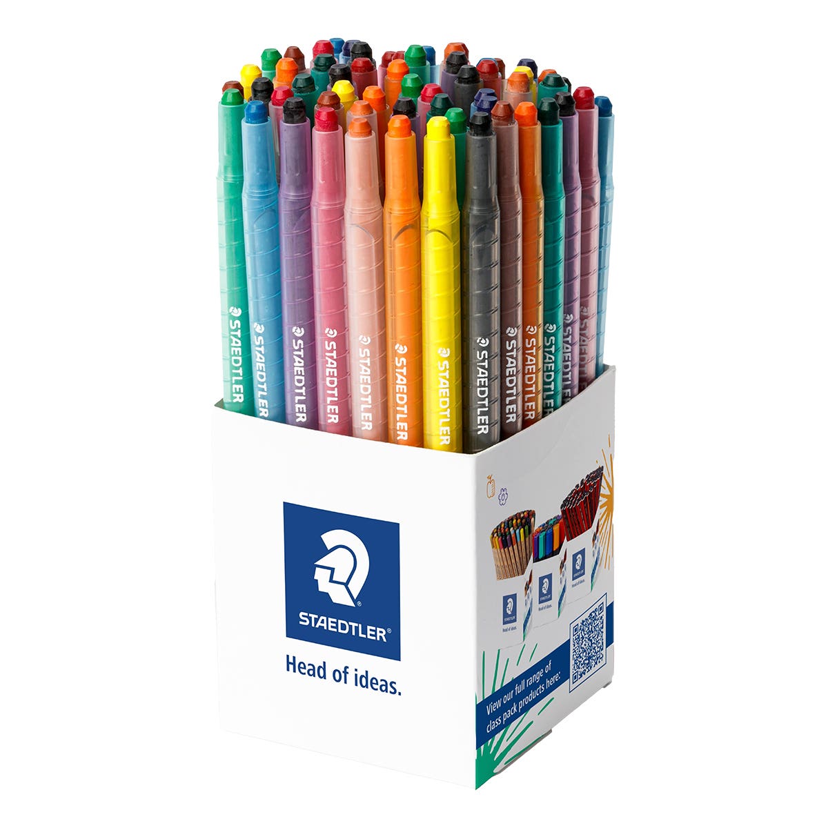 STAEDTLER Noris Wax Twister Crayons Cup 72
