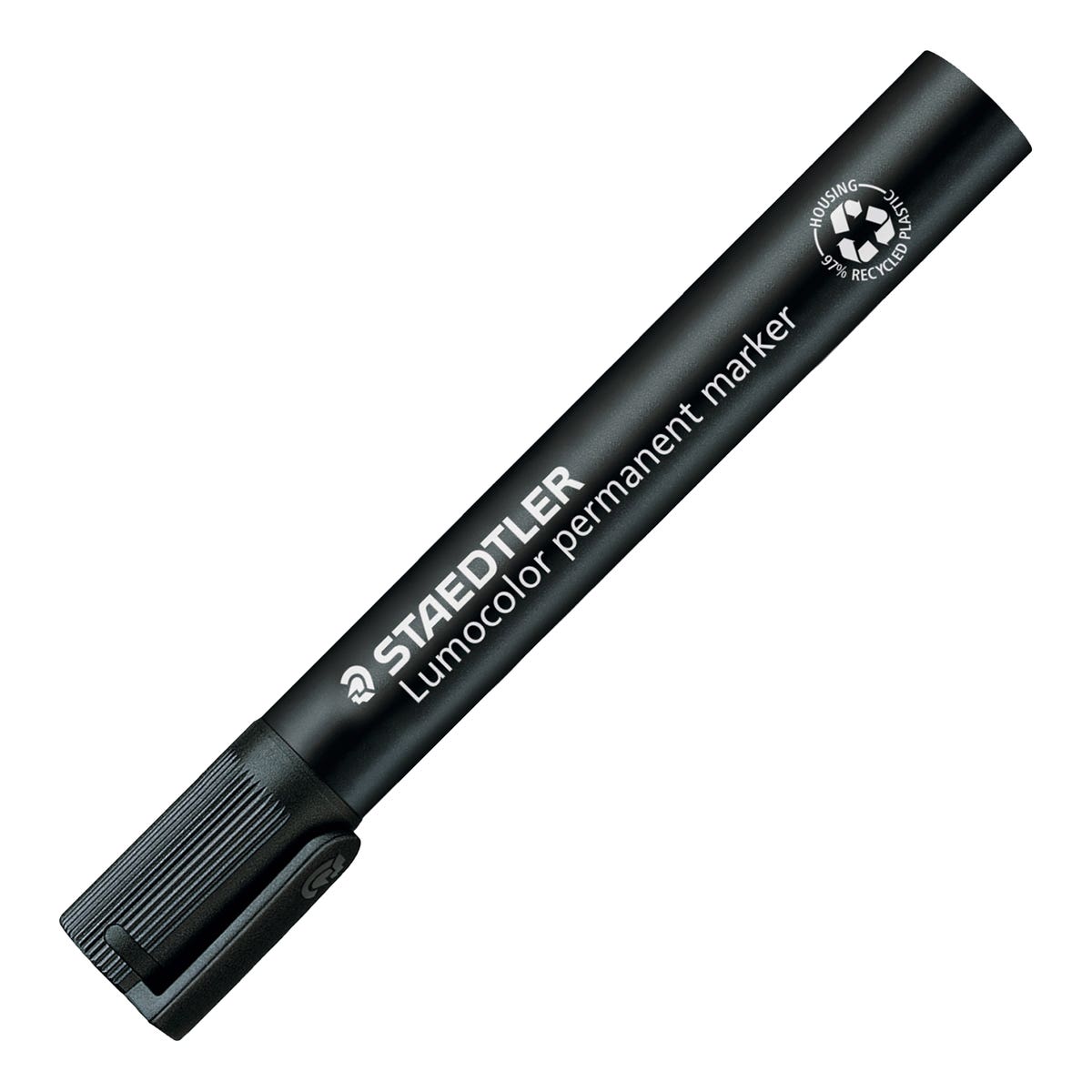 STAEDTLER Lumocolor Permanent Marker Bullet Point Black Cup 19