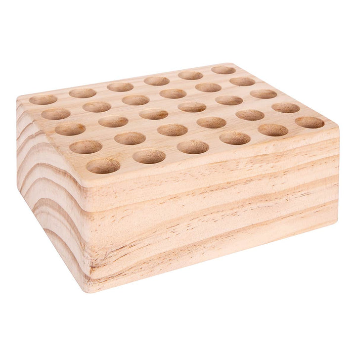 Wooden Scissor Holder Block (30 Slots)