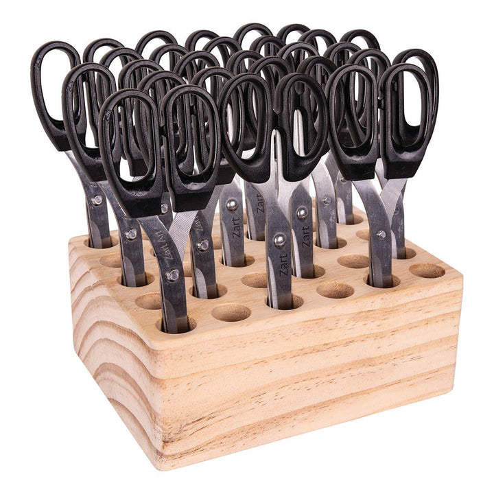 Wooden Scissor Holder Block (30 Slots)