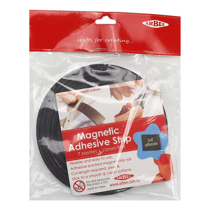 Arbee Magnets Adhesive Strip Black Roll