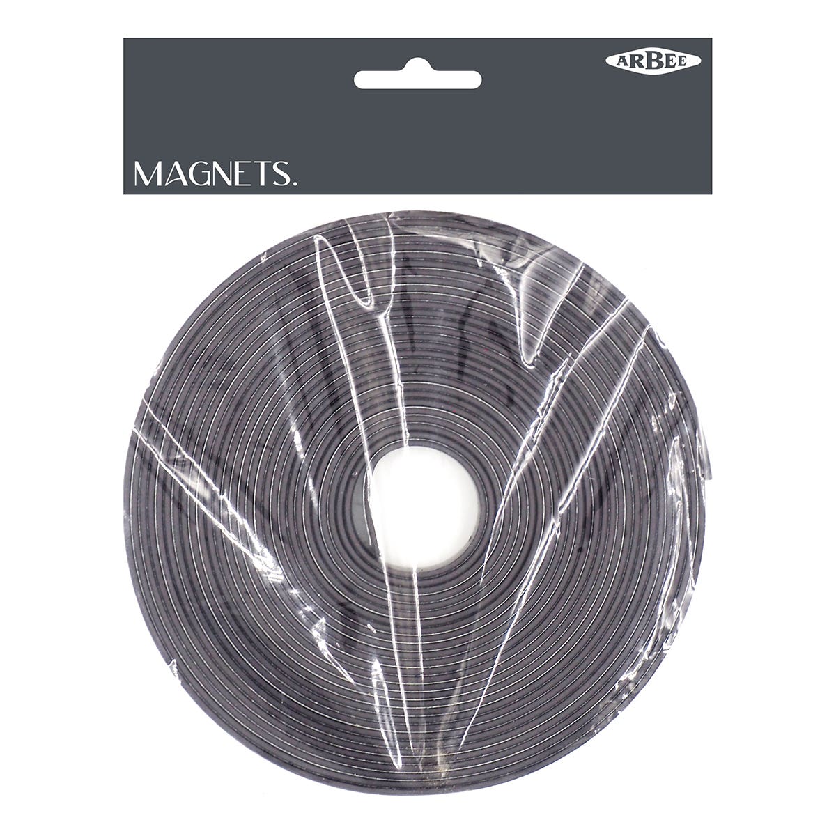 Arbee Magnets Adhesive Strip Black Roll