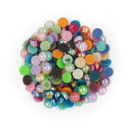 Arbee Plastic Flatback Pearls Assorted Pack 250g