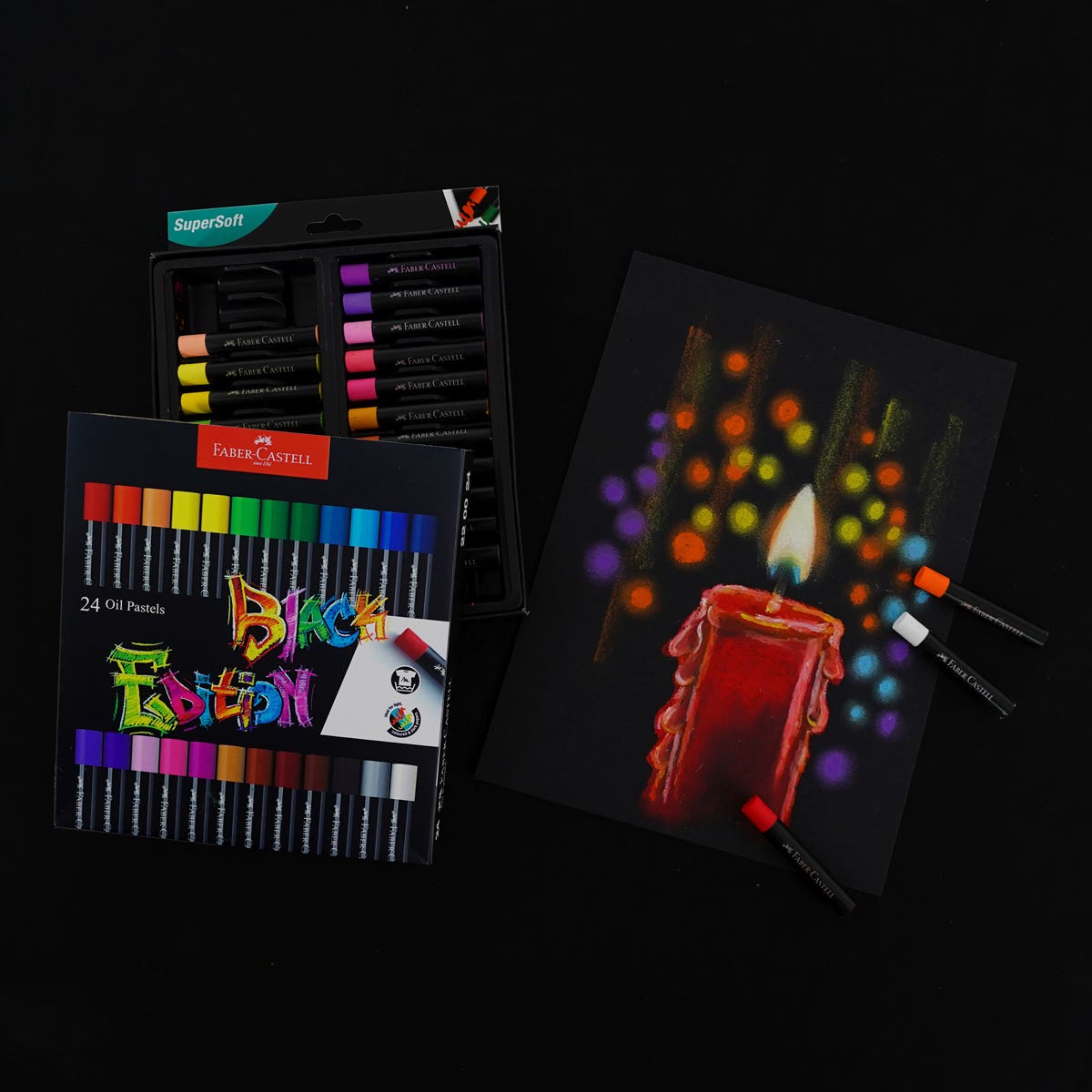 Faber-Castell Black Edition Oil Pastel Sets