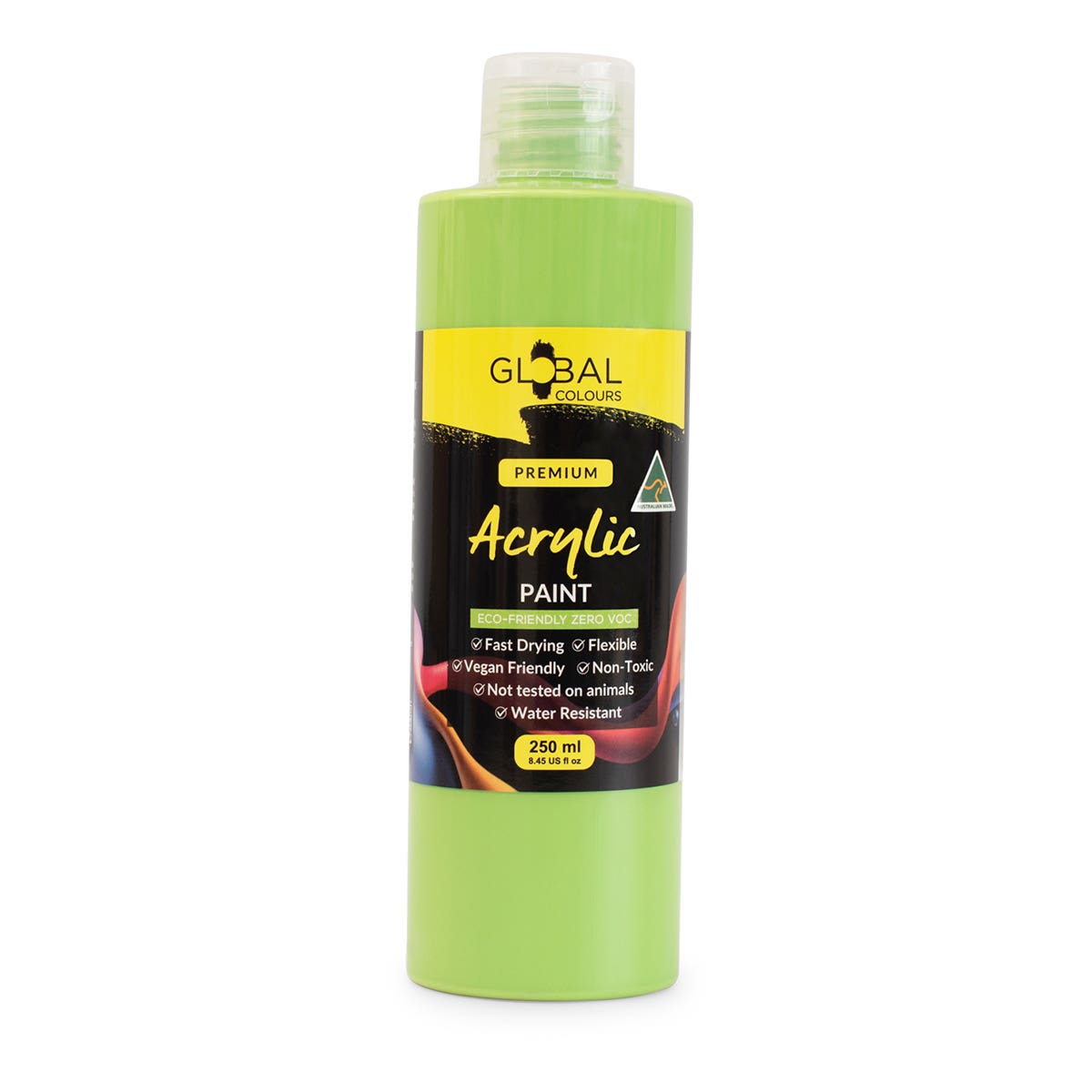 Global Colours Eco-Friendly Fine Art Acrylic Paint Set 18 x 250ml