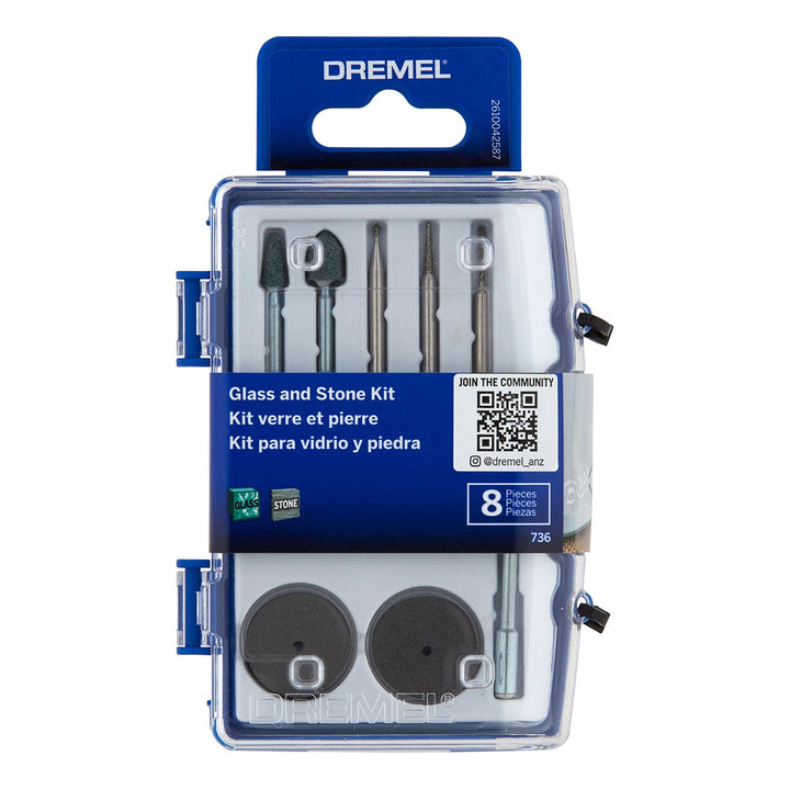 Dremel Glass And Stone Accessory Kit (735) 8 Piece