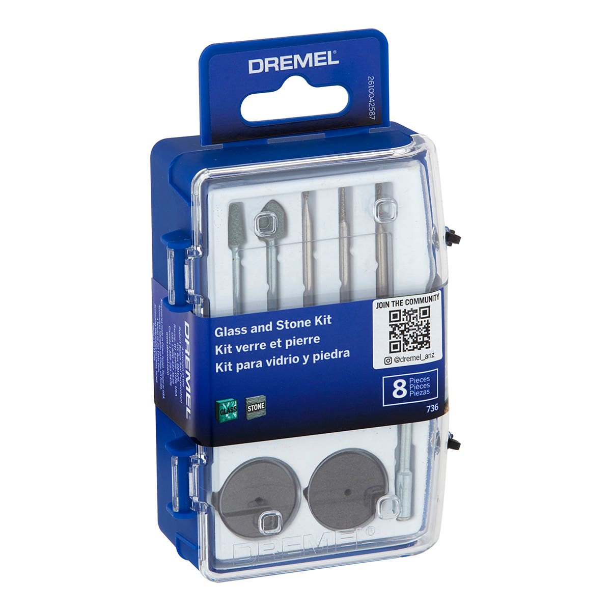 Dremel Glass And Stone Accessory Kit (735) 8 Piece