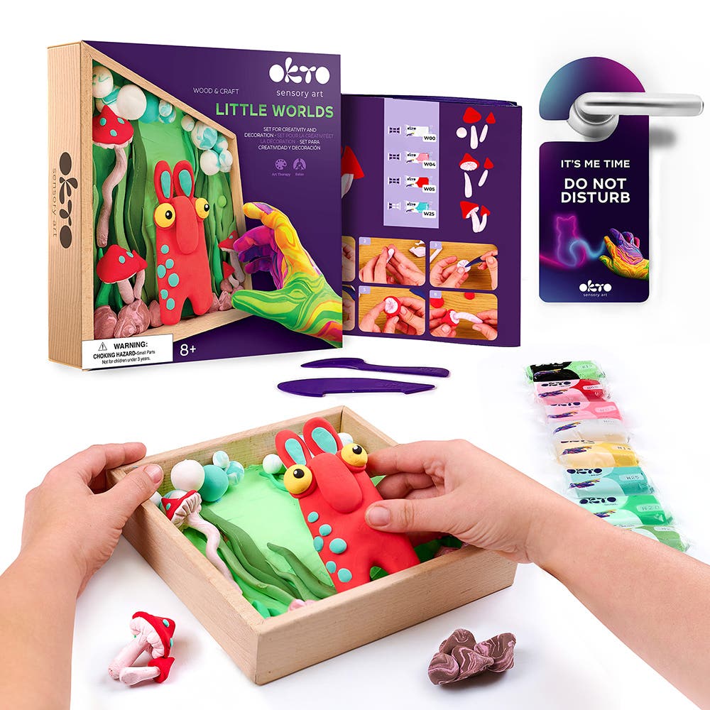 Okto Wood & Craft DIY Little Worlds Kids Kit Mommy Troll