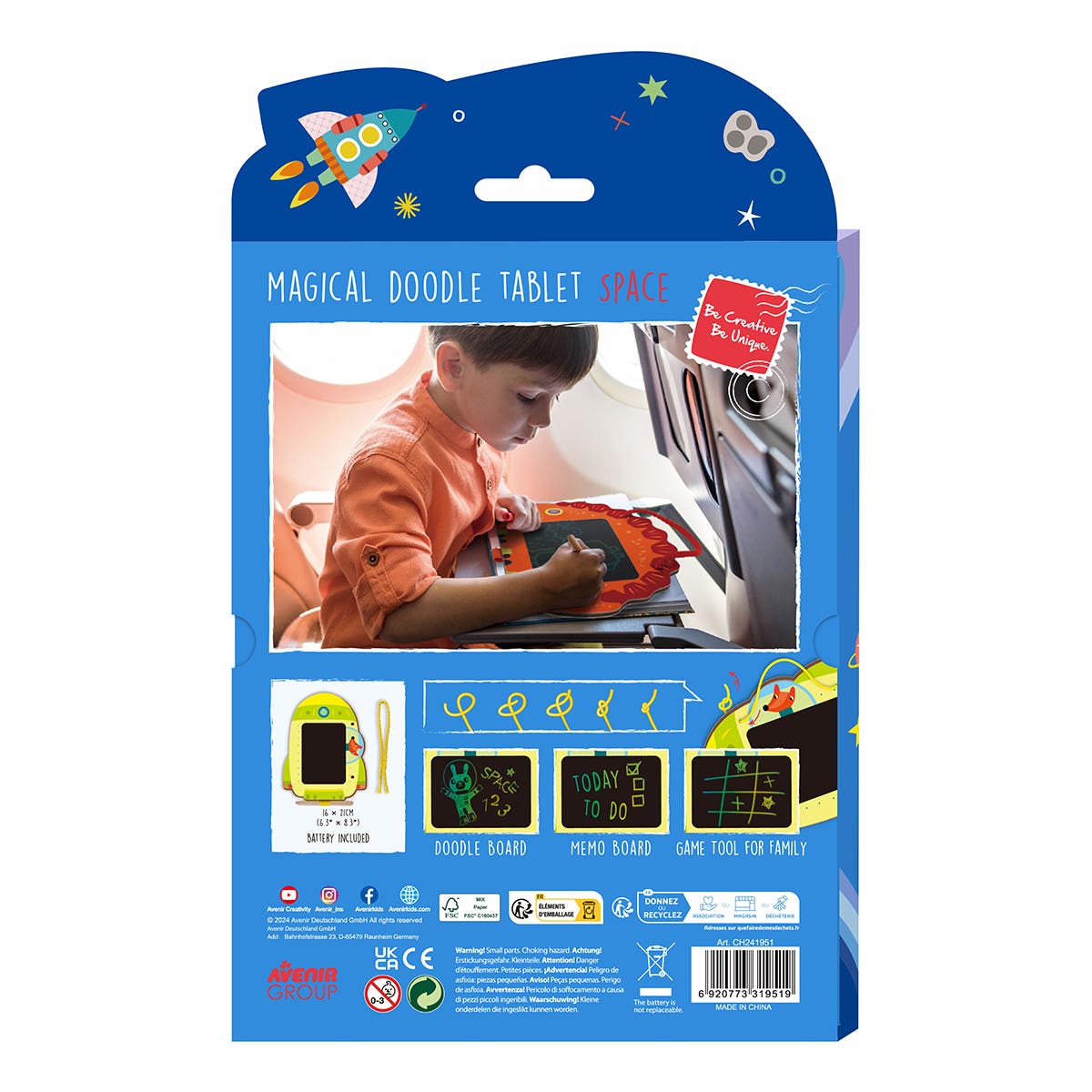 Avenir LCD Artdoodle Board - Spaceship