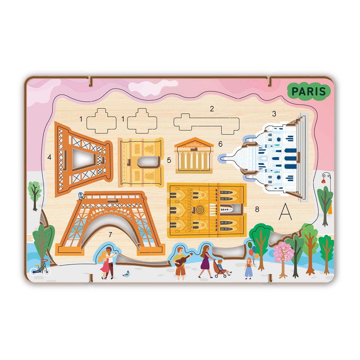 Avenir Create My Cityscapes Puzzle Kit - Paris