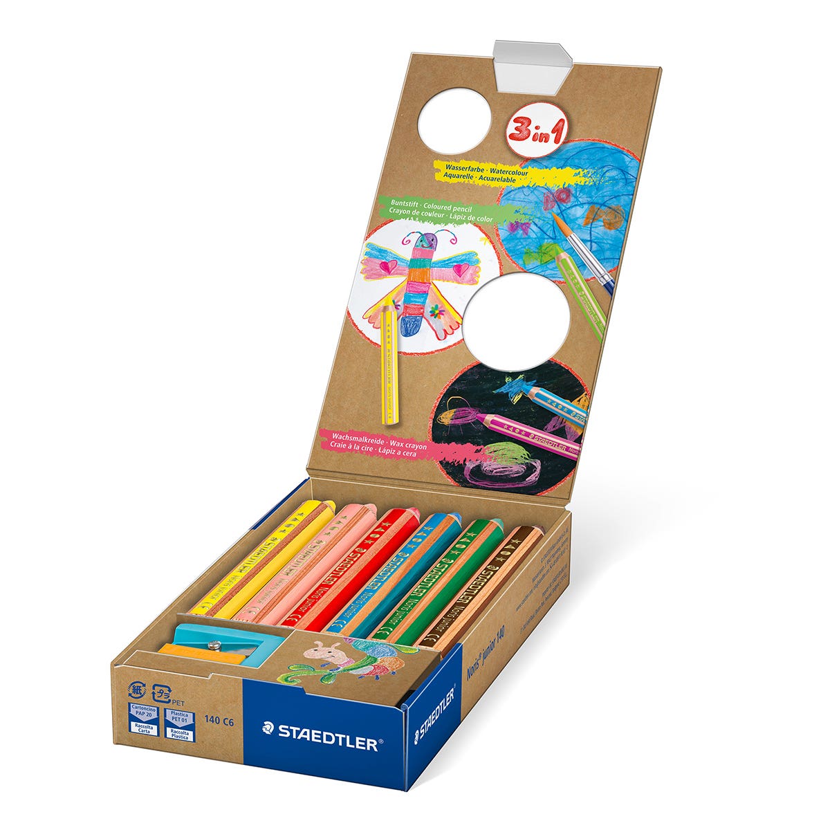 STAEDTLER Noris Junior 3 In 1 Classic Set 6