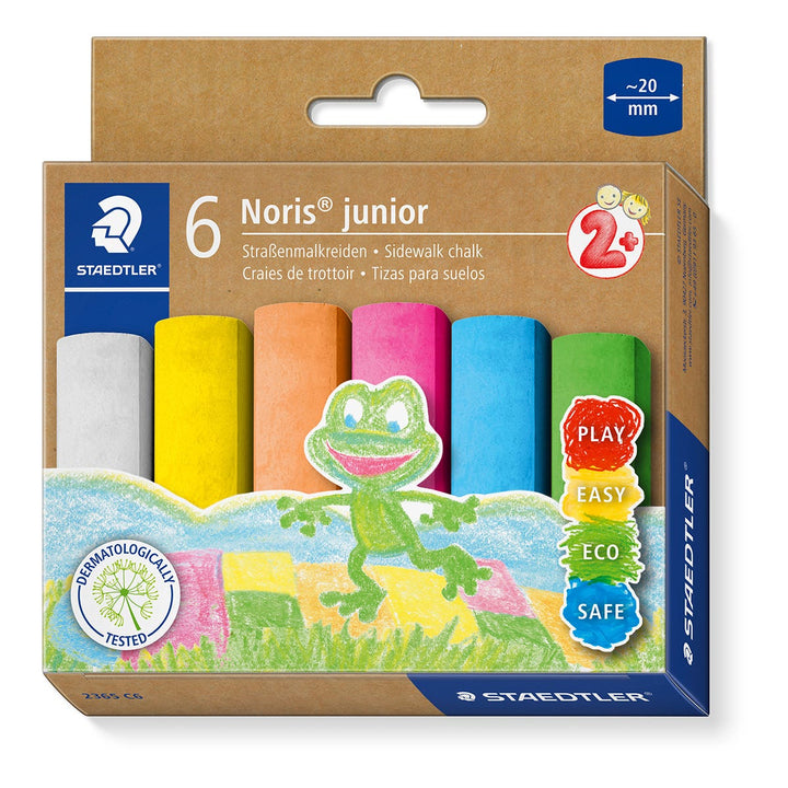 STAEDTLER Noris Junior Sidewalk Chalk Set 6