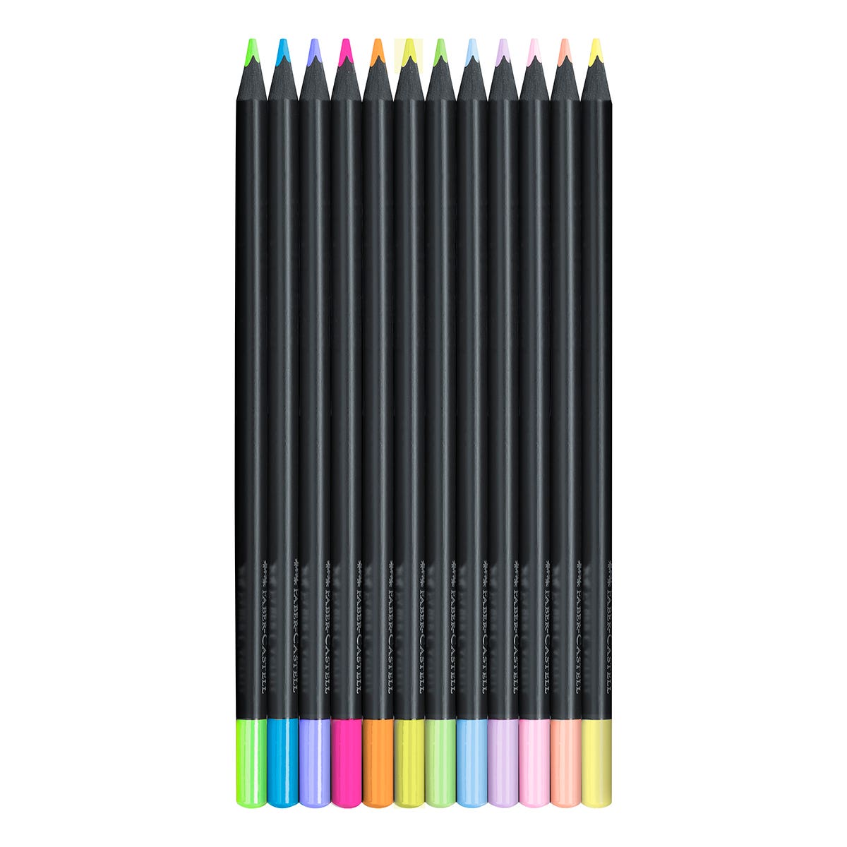 Faber-Castell Black Edition Colour Pencil Neon & Pastel Set 12