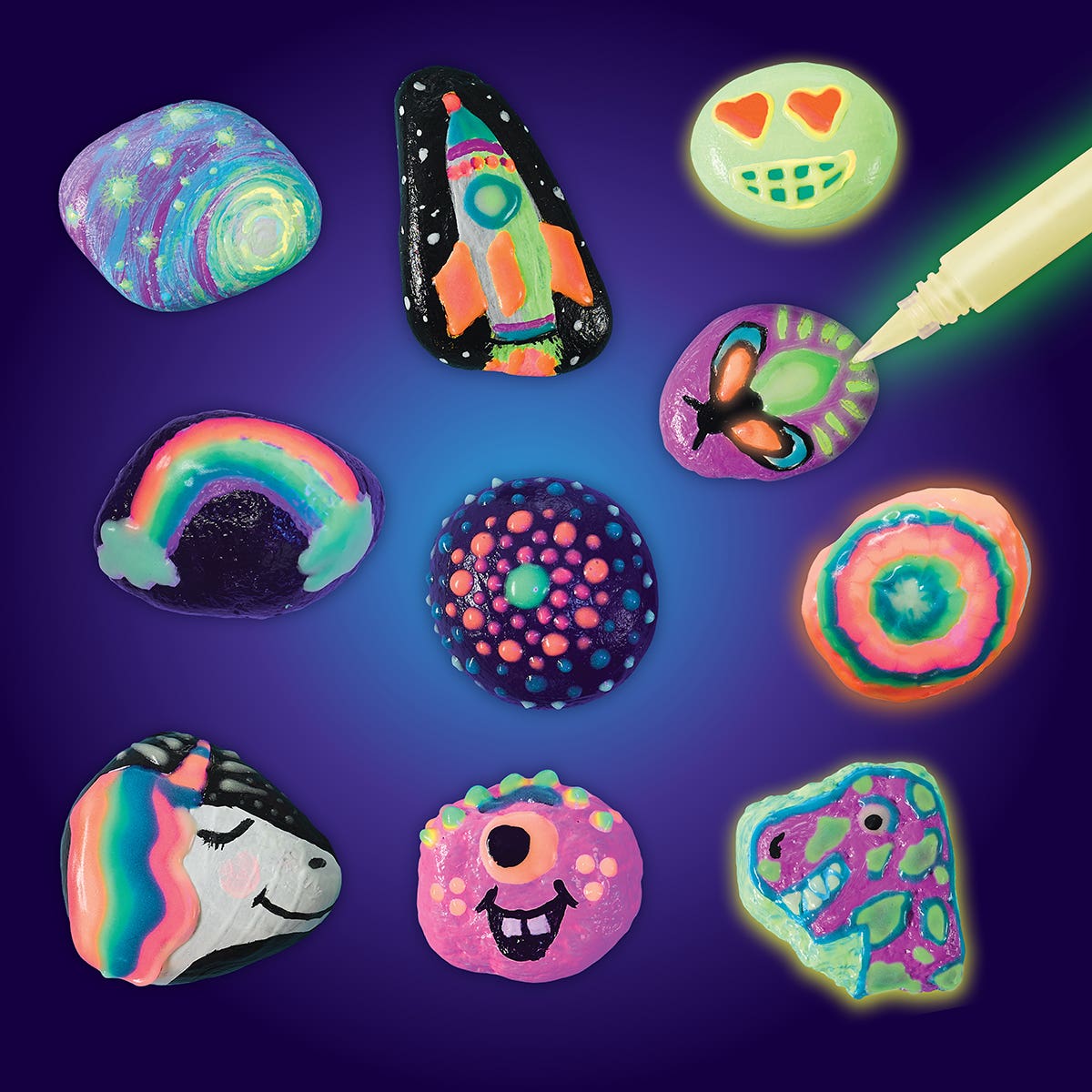 Faber-Castell Creativity for Kids Glow in the Dark Rock Painting Kit