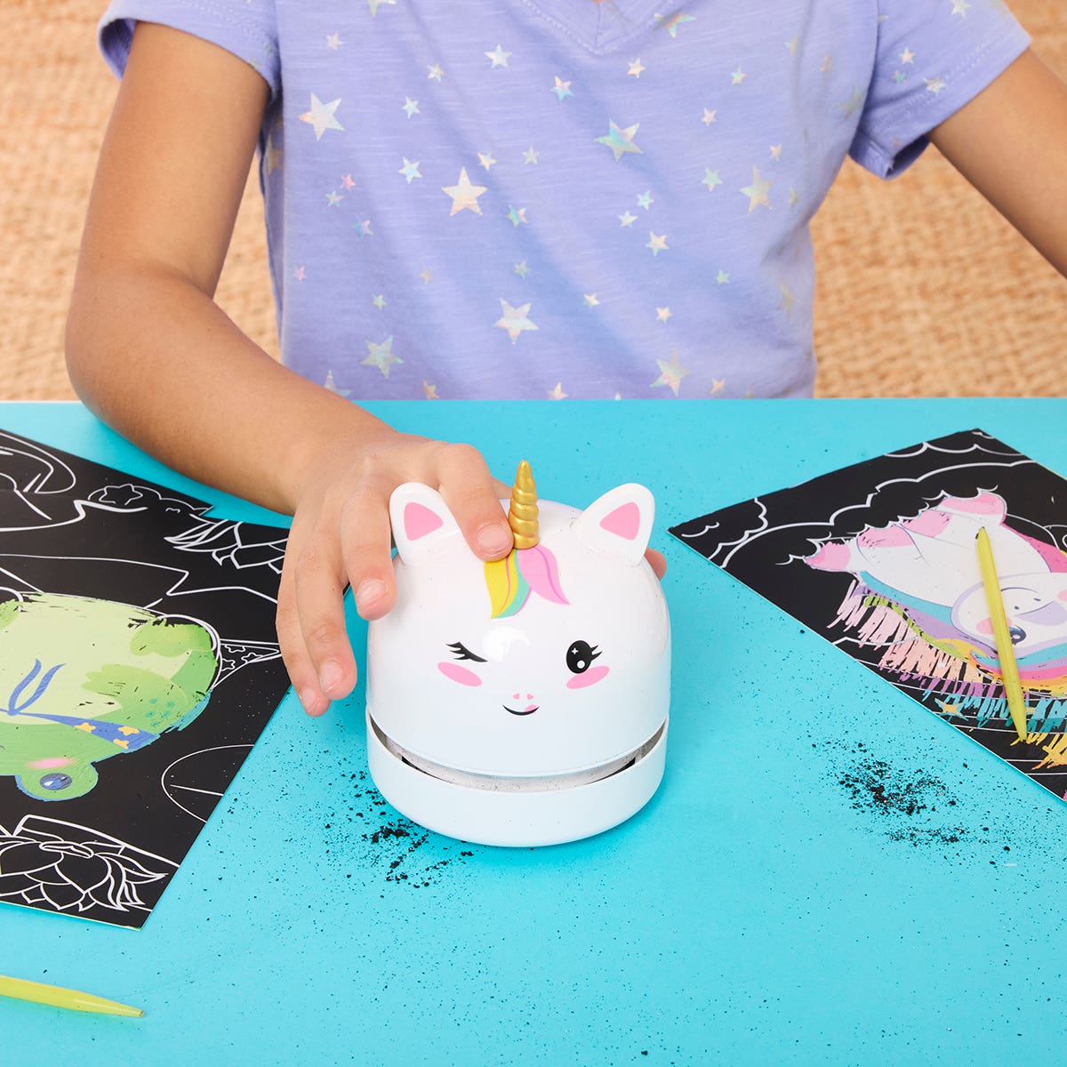Faber-Castell Creativity for Kids Deluxe Scratch Art with Mini Vacuum