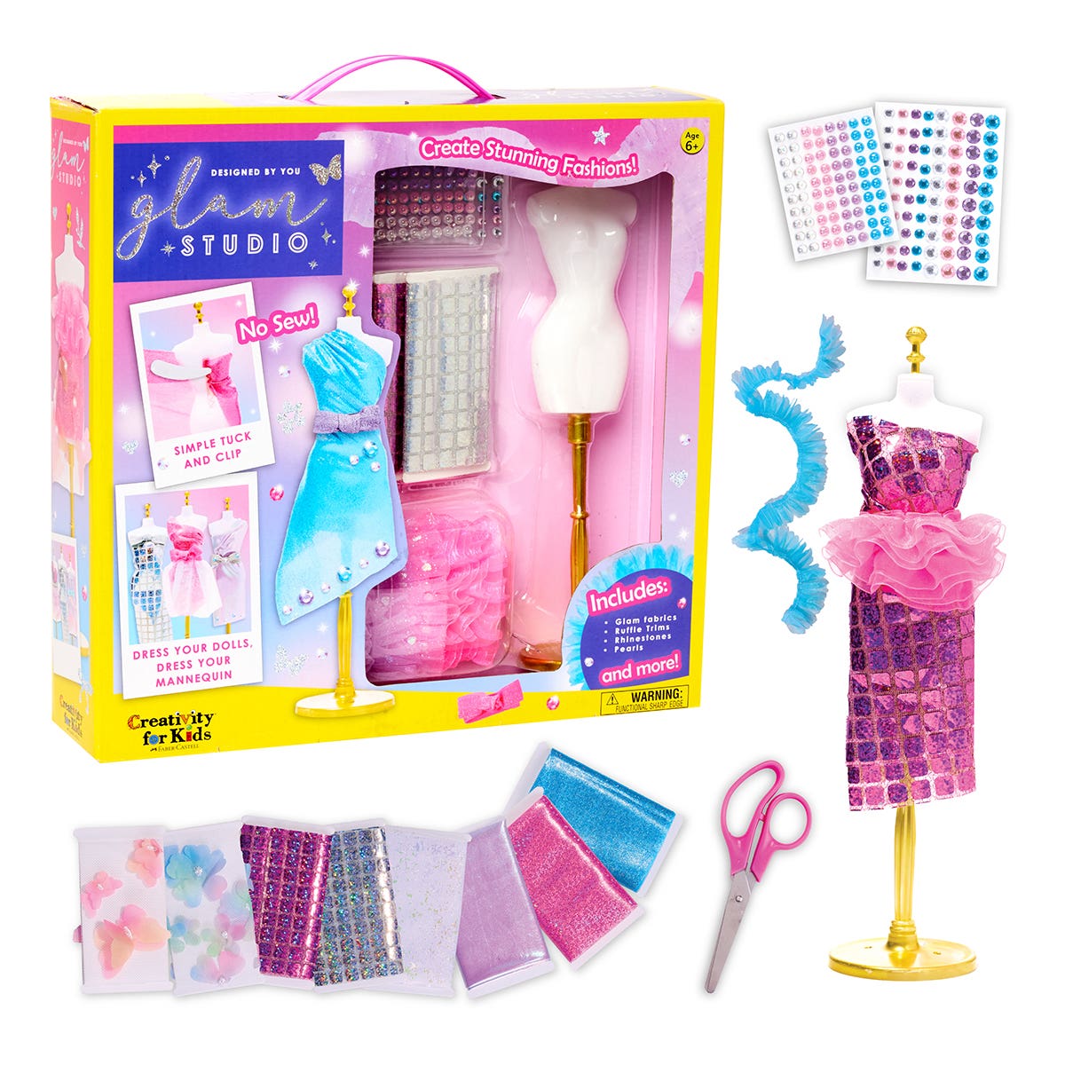 Faber-Castell Creativity for Kids Glam Dress Studio Kit