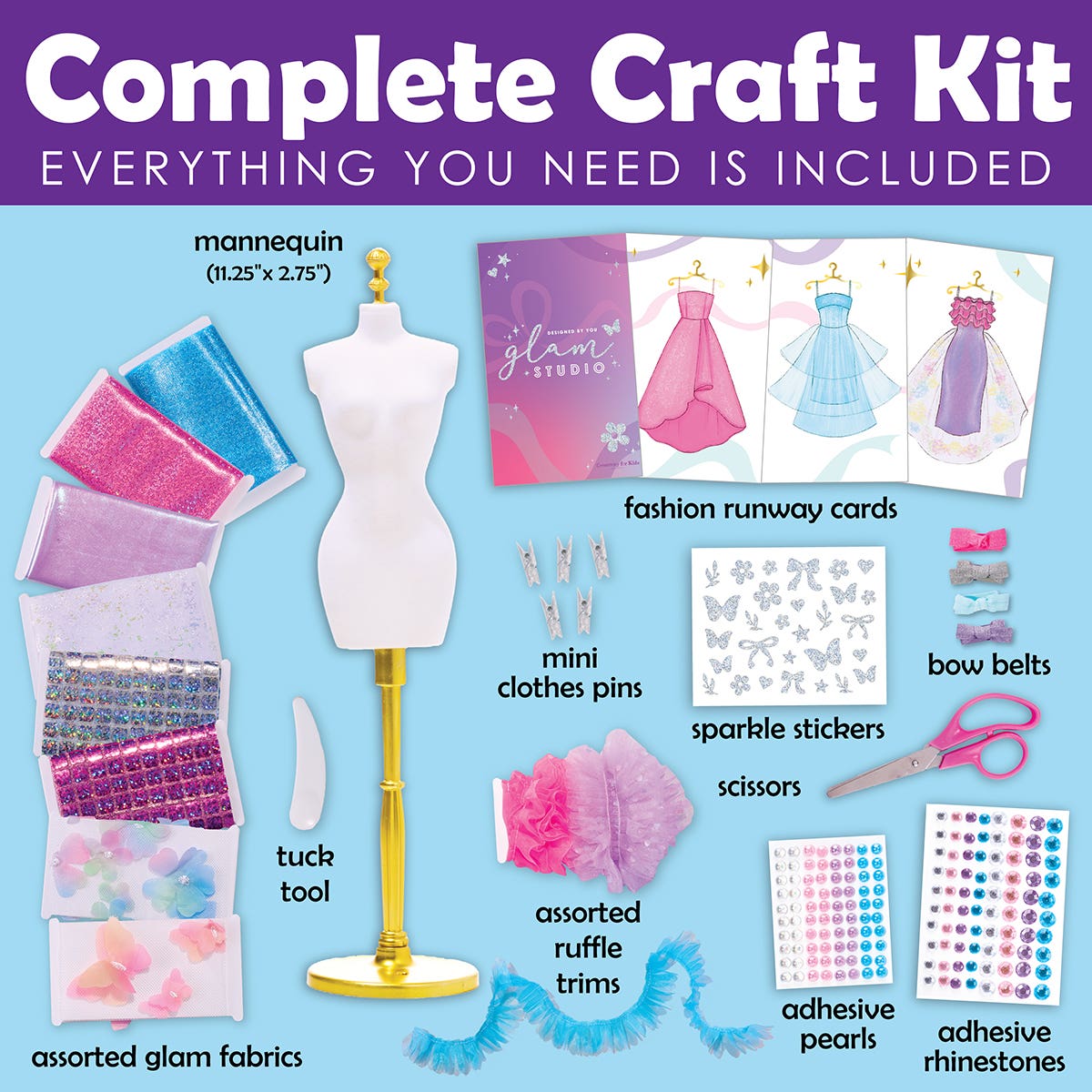 Faber-Castell Creativity for Kids Glam Dress Studio Kit