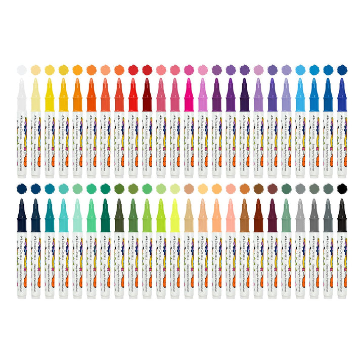 Faber-Castell Easy Acrylic Paint Marker Case Set 48