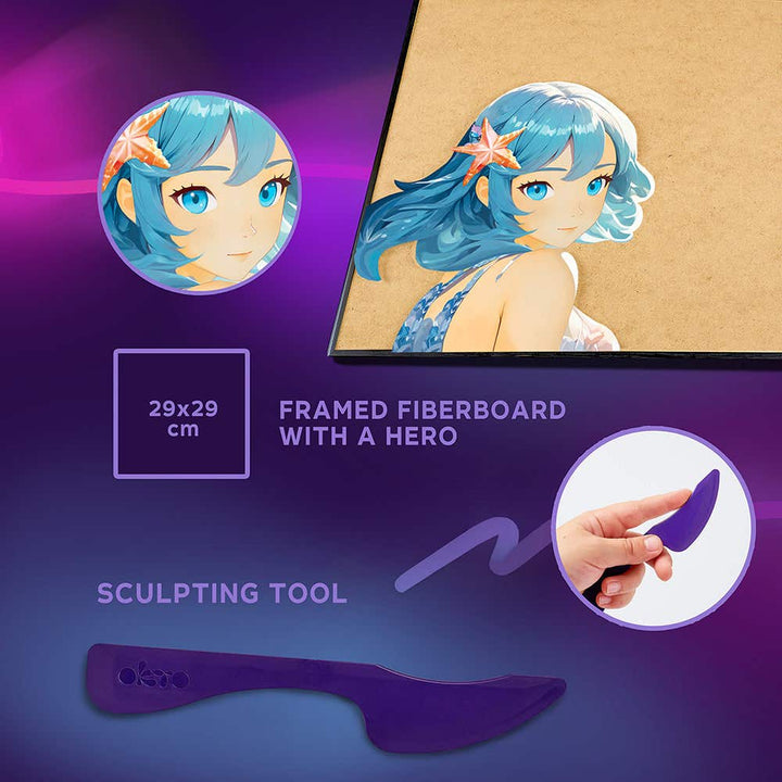 Okto DIY 3D Art & Painting Manga Kit Water
