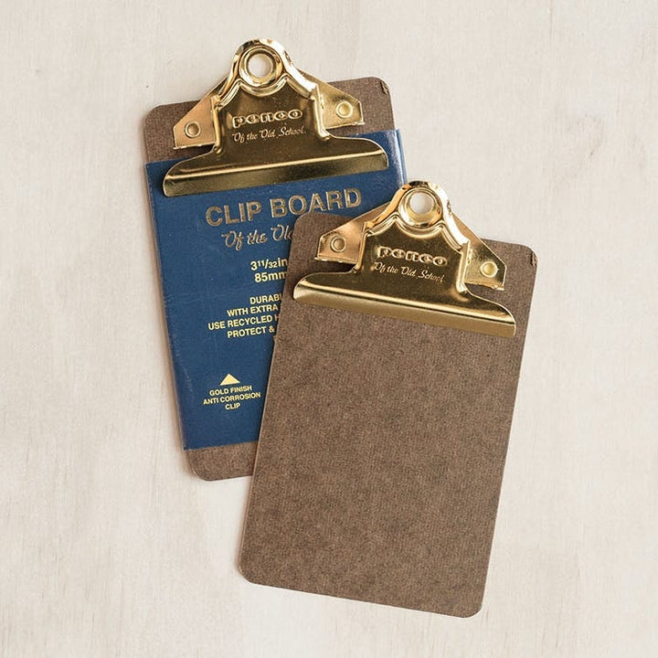 Penco Old School Clipboard with Gold Clip Mini