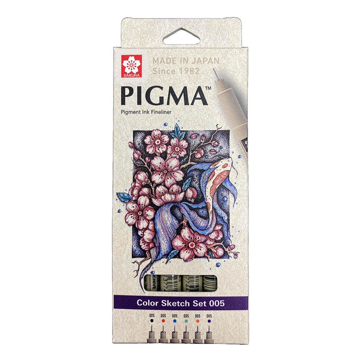 Sakura Pigma Micron Fineliner 005 Colour Sketch Set 6
