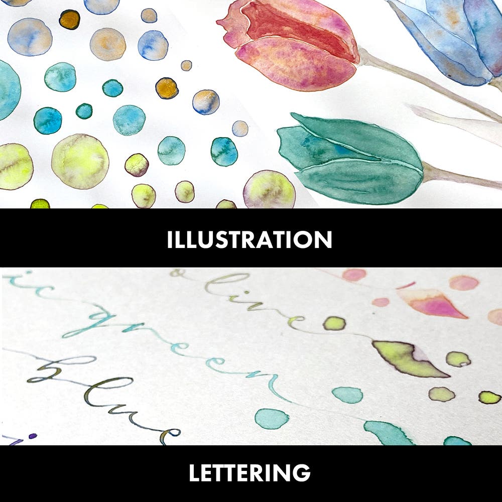 Kuretake Gansai Tambi Watercolour Granulating Colours Sets