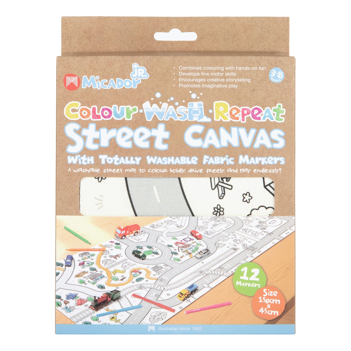Micador Jr. Colour Wash Repeat Street Canvas