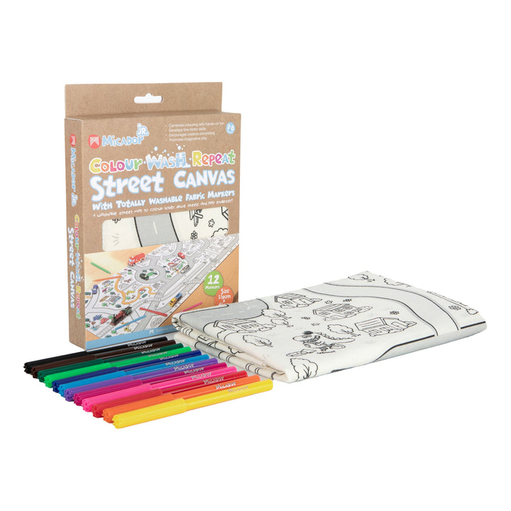 Micador Jr. Colour Wash Repeat Street Canvas