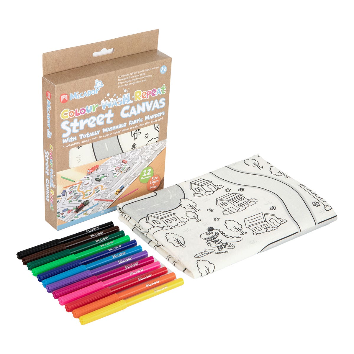 Micador Jr. Colour Wash Repeat Street Canvas