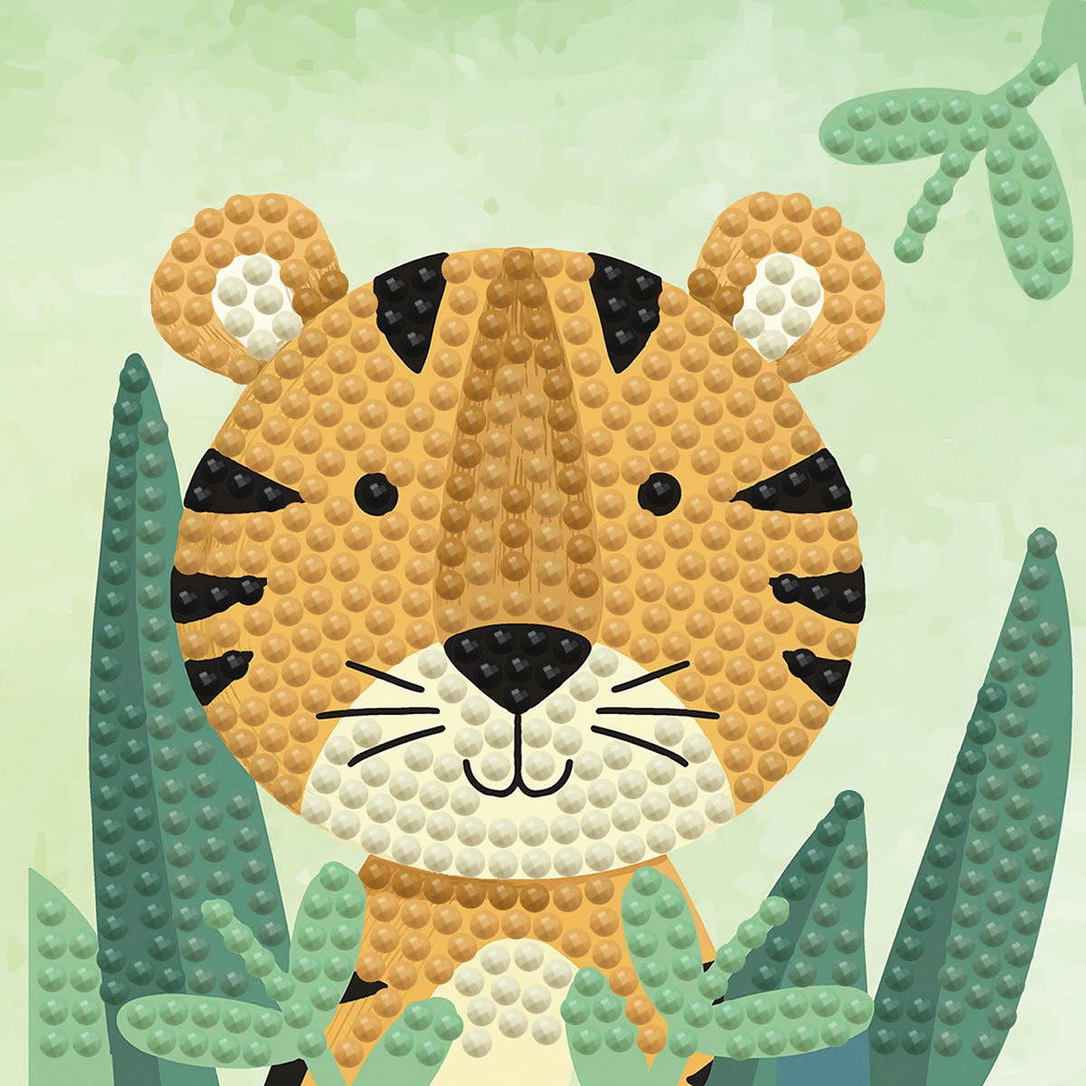 Diamond Dotz Framed Kit Woodland Tiger