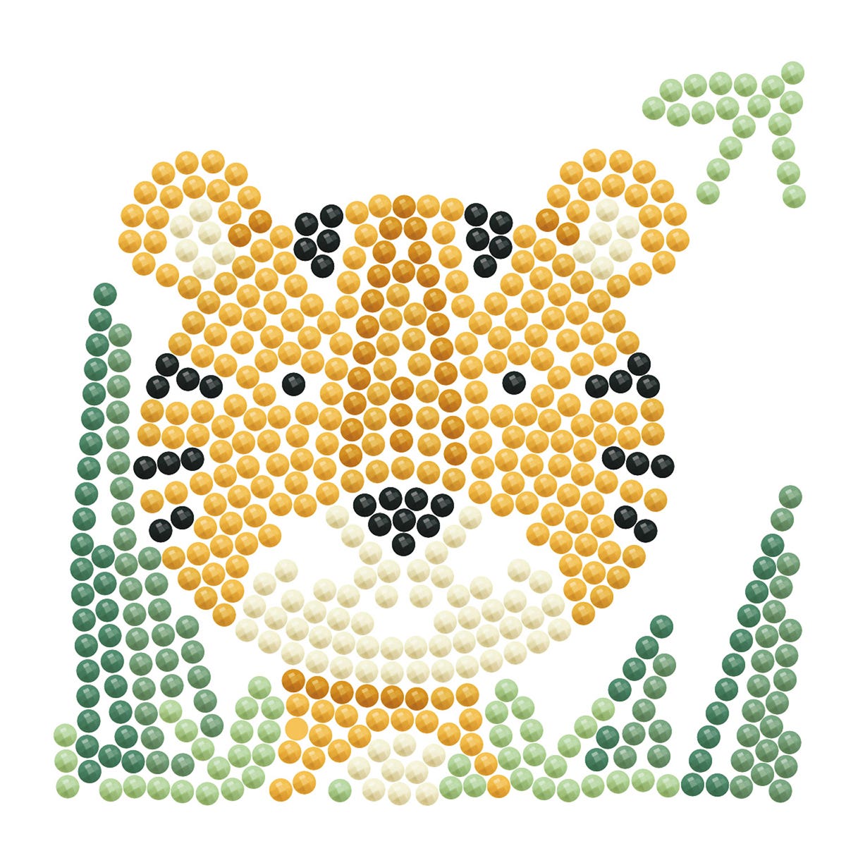 Diamond Dotz Framed Kit Woodland Tiger