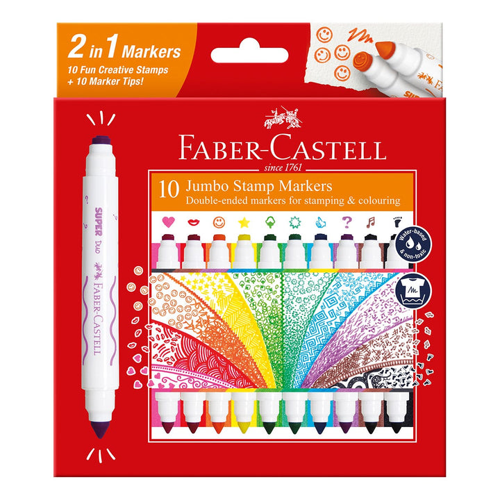 Faber-Castell Jumbo Stamp Marker Set 10