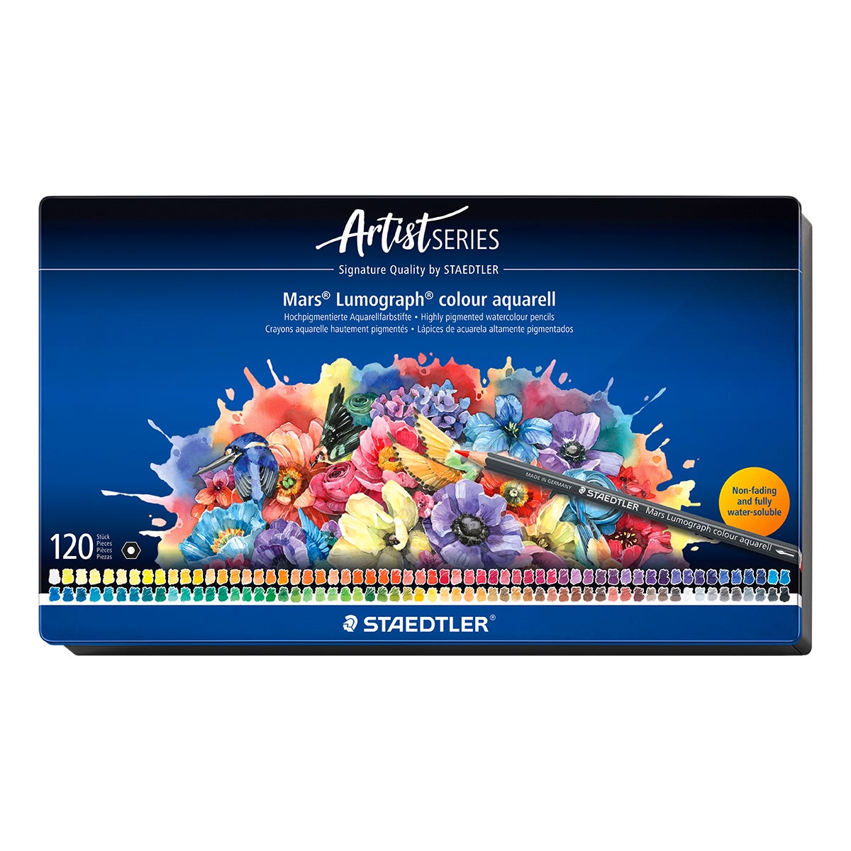 STAEDTLER Mars Lumograph Colour Aquarell Pencil Tins