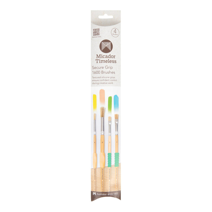 Micador Timeless Secure Grip 1600 Brush Pack 4