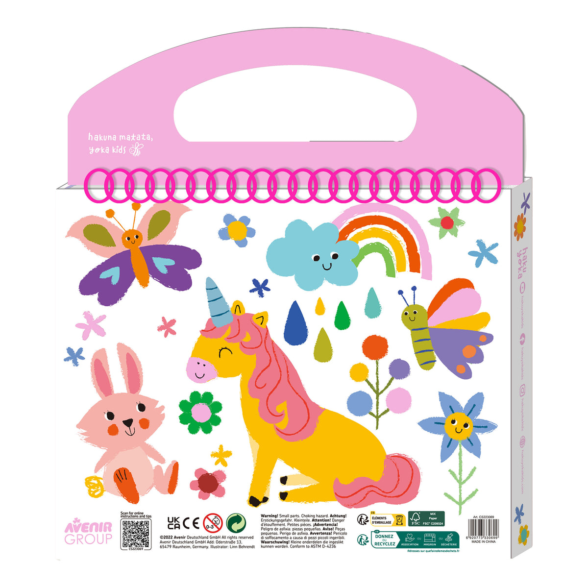 Haku Yoka Art To Go Kit My First Colouring Kit Unicorn Friends