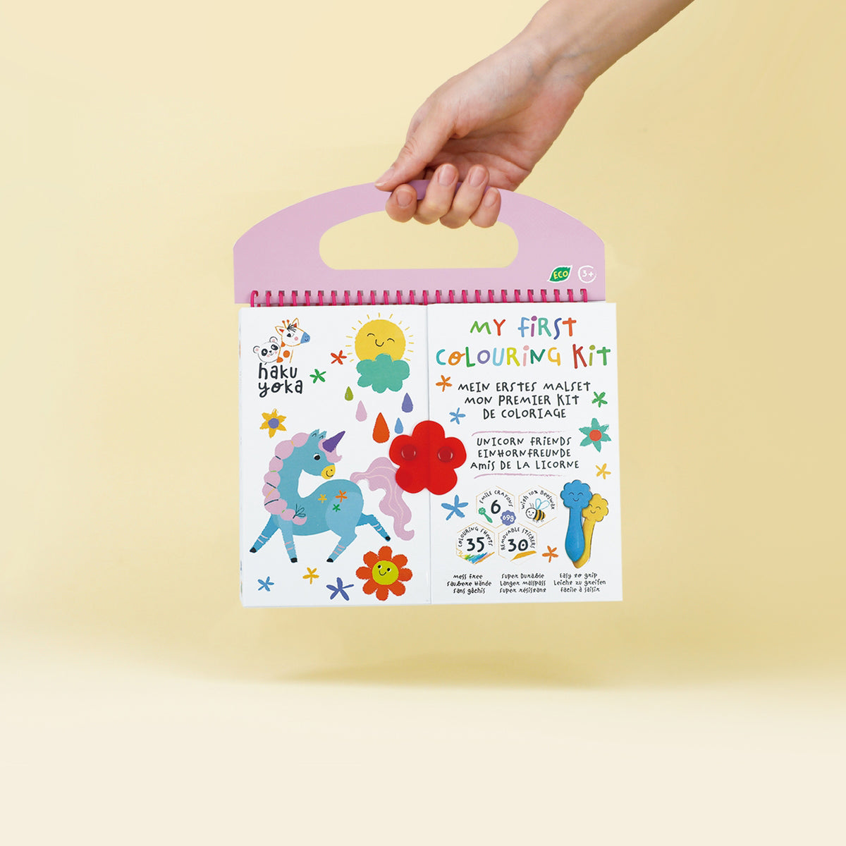 Haku Yoka Art To Go Kit My First Colouring Kit Unicorn Friends