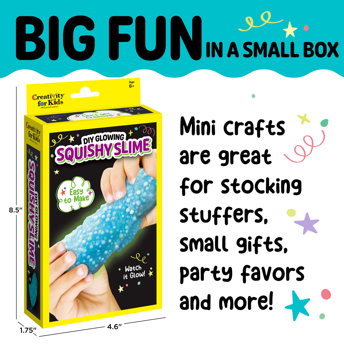 Faber-Castell Creativity for Kids Mini Kis DIY Glowing Squishy Slime
