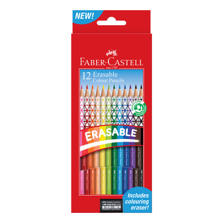 Faber-Castell Erasable Colour Pencil Set 12