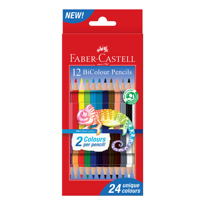 Faber-Castell BiColour Colour Pencil Set 12