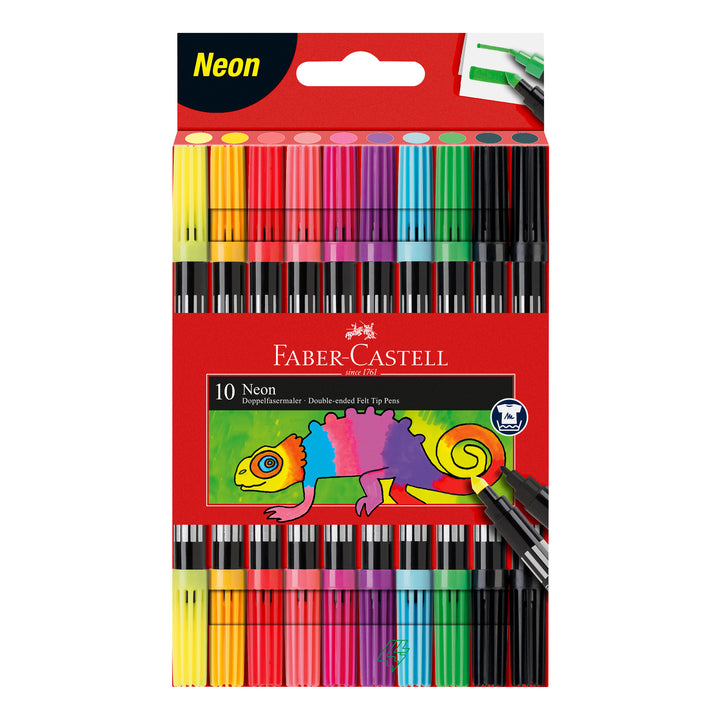 Faber-Castell Double Ended Marker Set 10 Neon