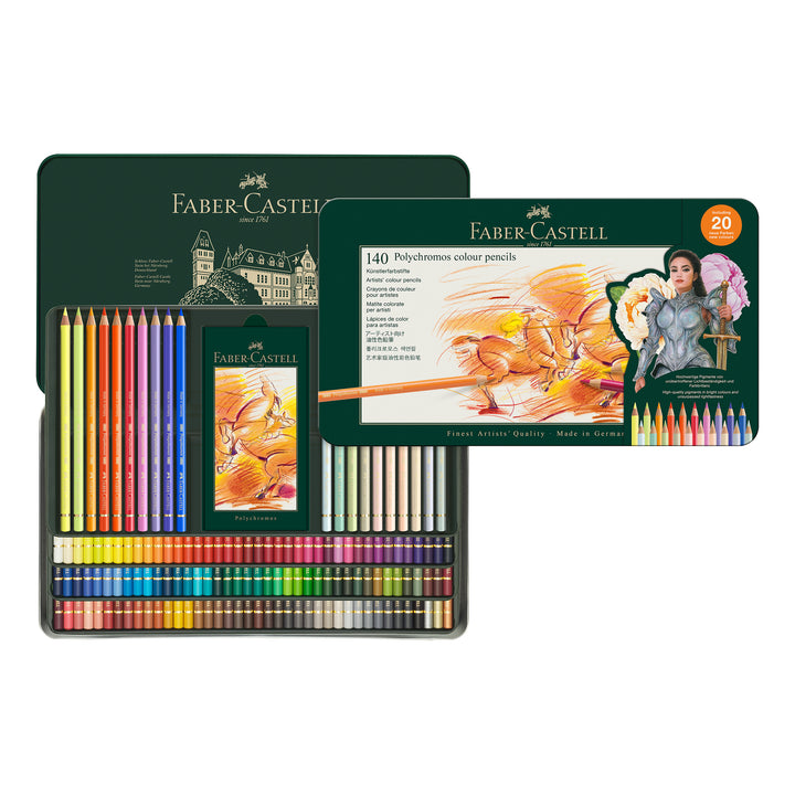 Faber-Castell Polychromos Colour Pencil Tin 140