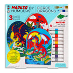 I Heart Art Marker By Numbers Fierce Dragons