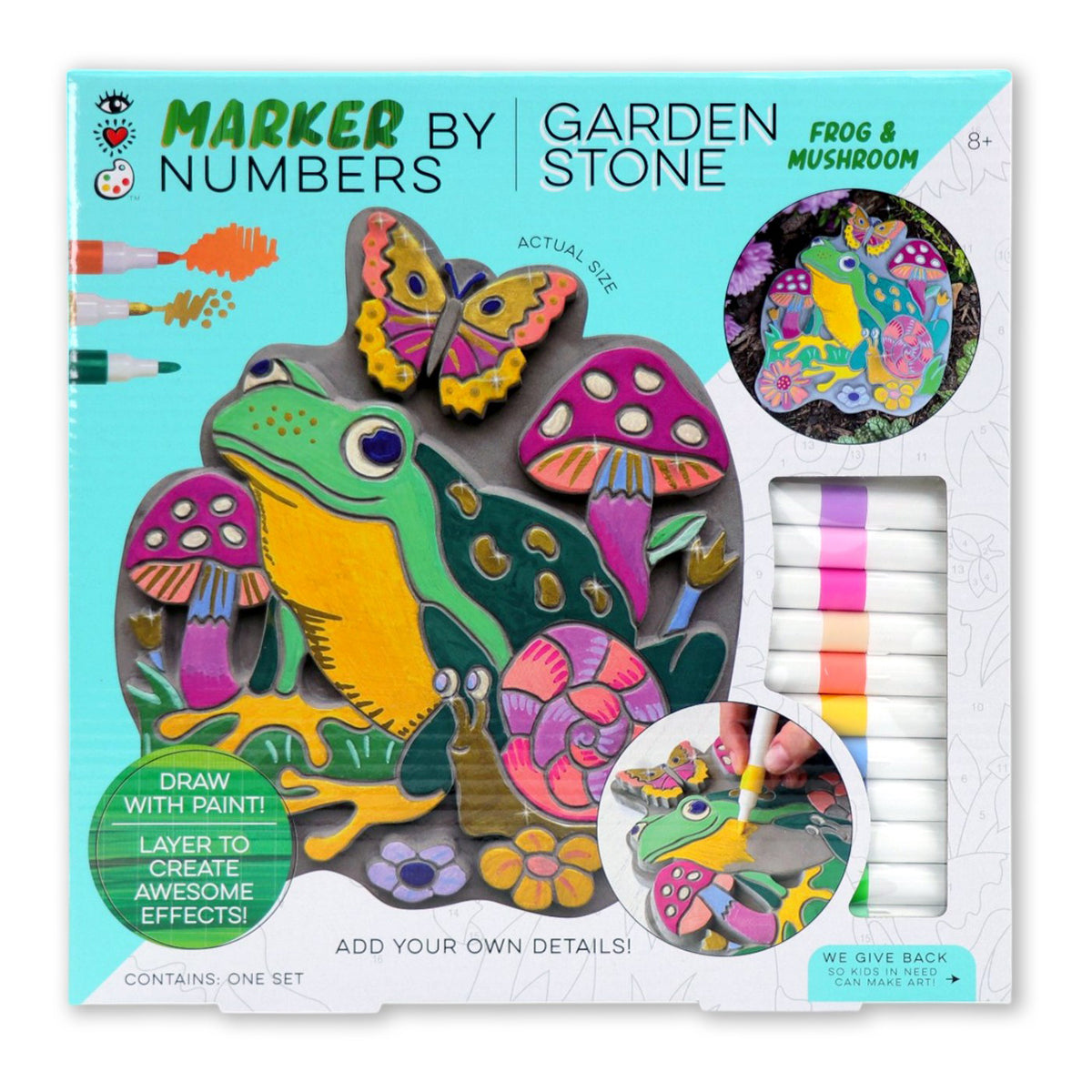 I Heart Art Marker By Numbers Garden Stone