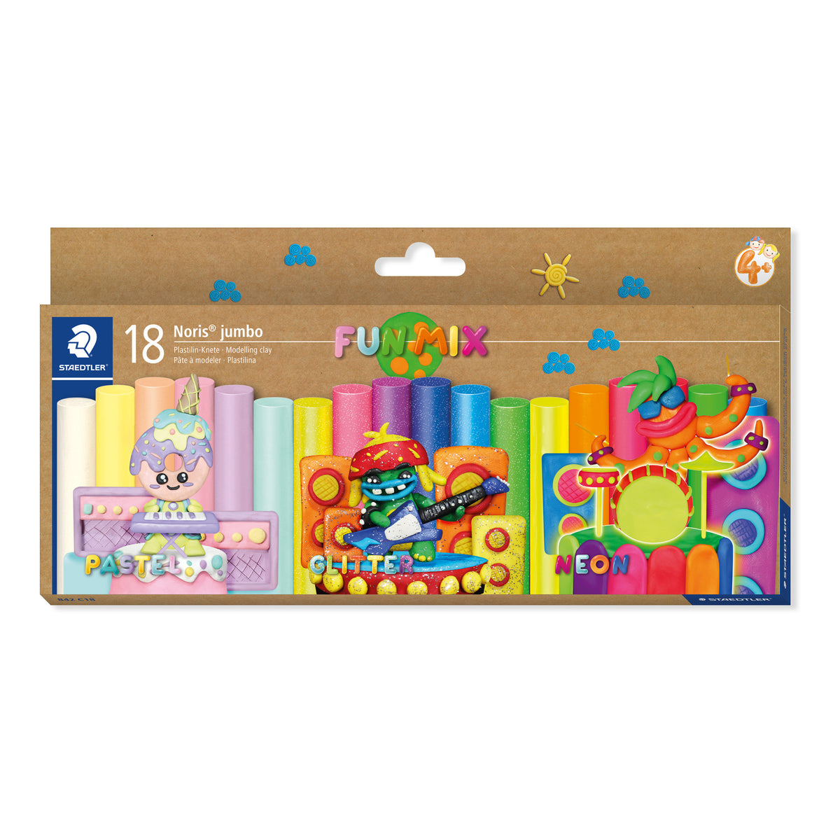 STAEDTLER Noris Jumbo Modelling Clay Pack 18