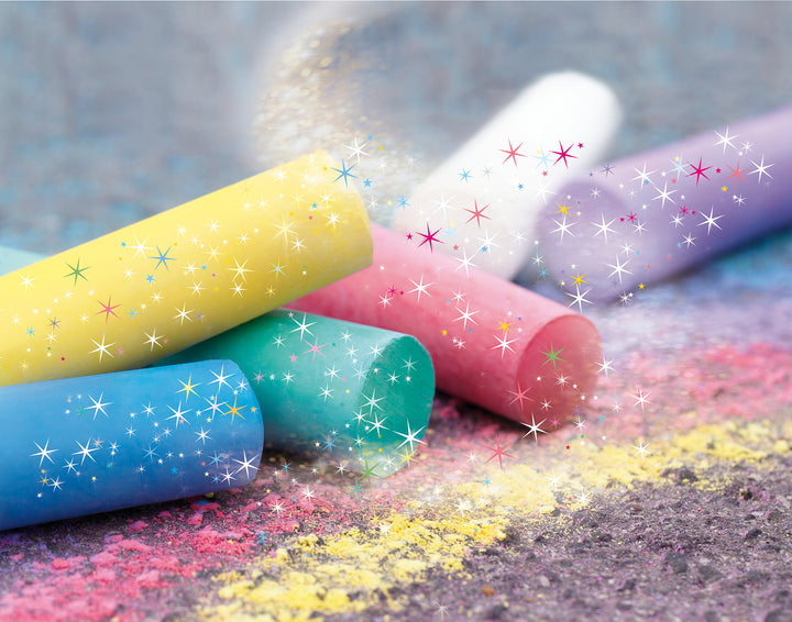 Faber-Castell Jumbo Glitter Chalk Bucket Set 20