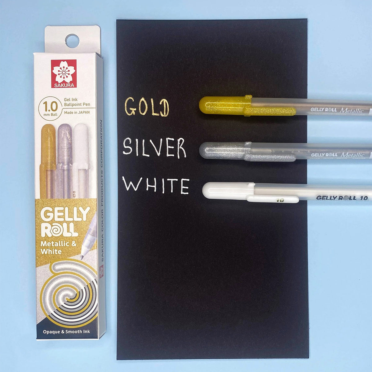 Sakura Gelly Roll Pen Set 3 Gold Silver White