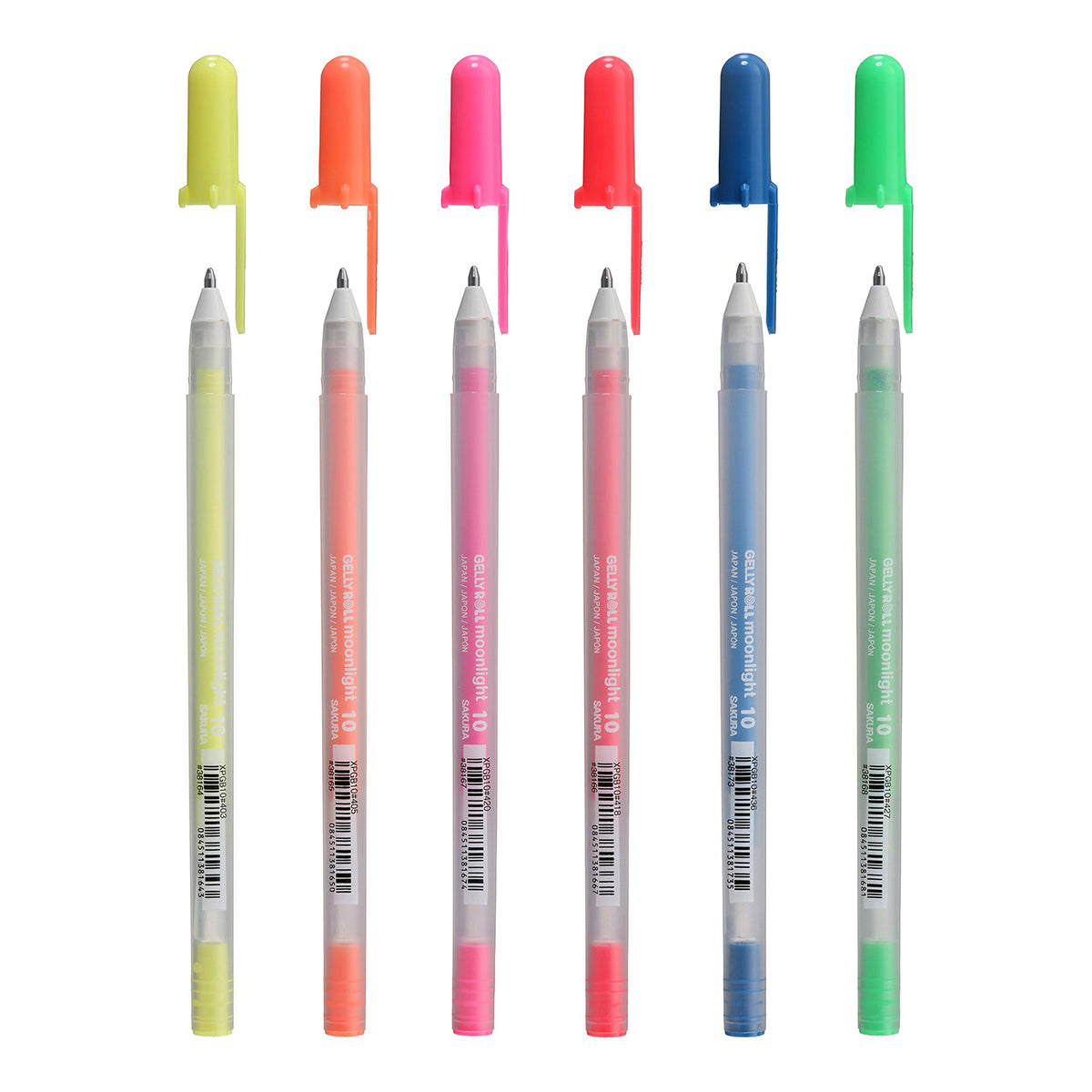 Sakura Gelly Roll Moonlight Pen Set 6 Fluorescent