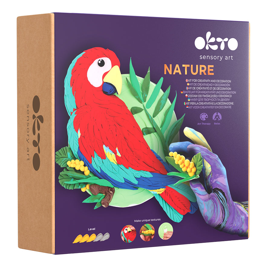 Okto 3D Picture Nature Round Kit Macaw