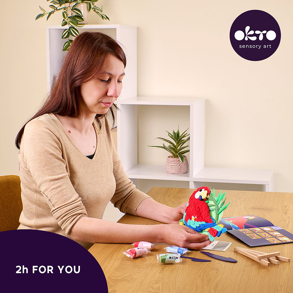 Okto 3D Picture Nature Round Kit Macaw